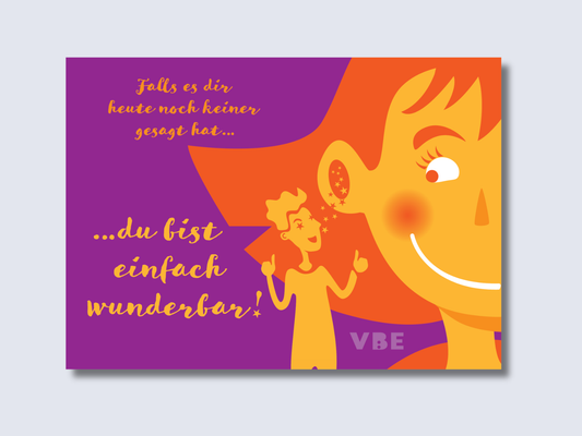 Postkarte Wunderbar (100 Stück)