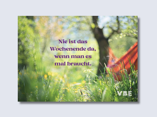 Postkarte Wochenende (100 Stück)