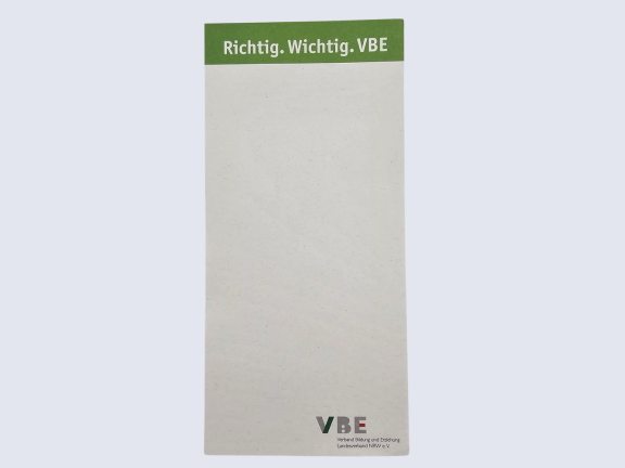 Block DIN lang Richtig. Wichtig. (50 Stück)