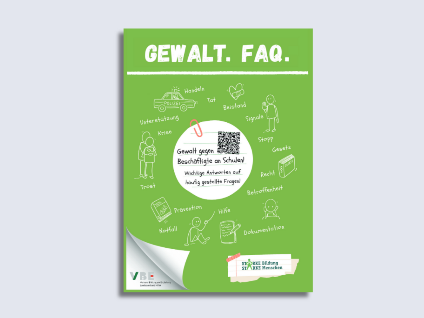 Postkarte Gewalt FAQ (100 Stück)