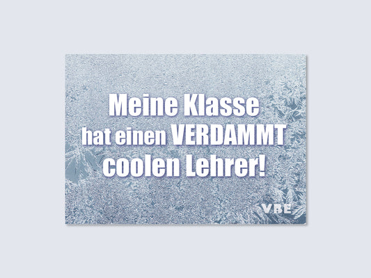 Postkarte cooler Lehrer (100 Stück)
