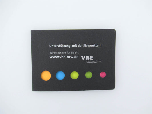 Haftnotizset schwarz (50 Stück)