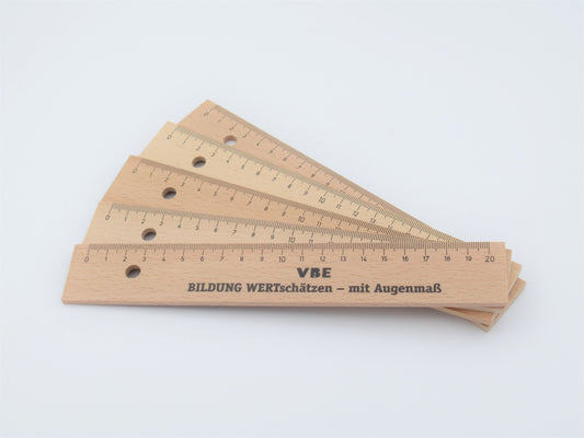 Holzlineal (10 Stück)