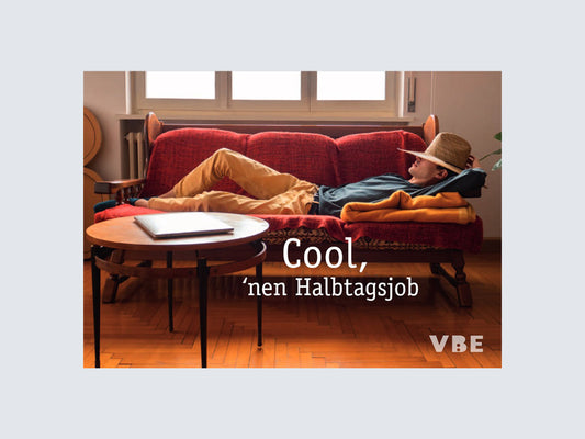 Postkarte Halbtagsjob (100 Stück)