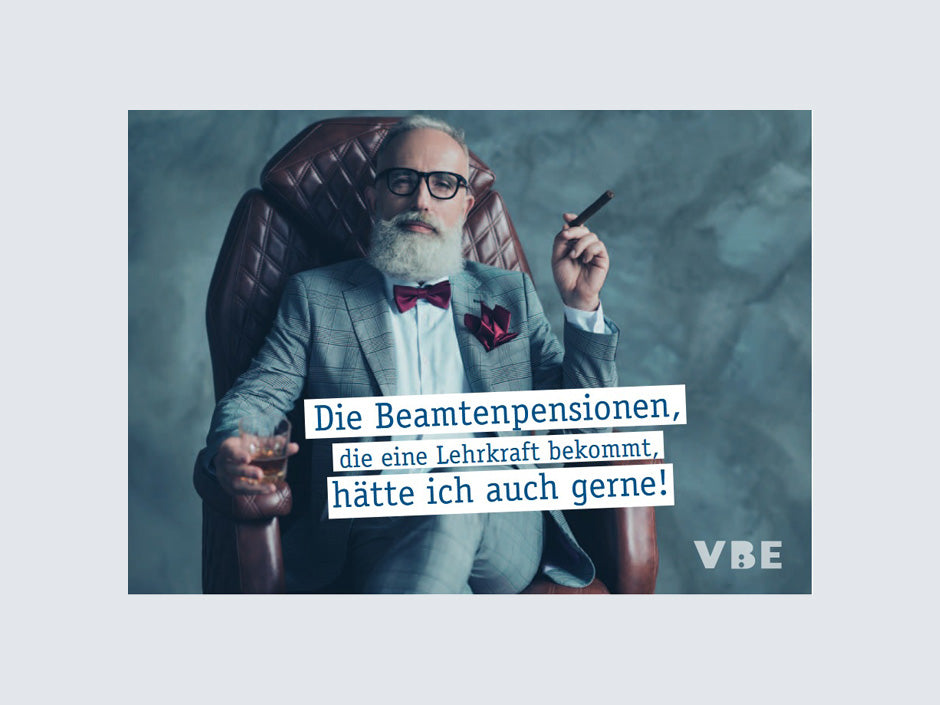 Postkarte Beamtenpension (100 Stück)