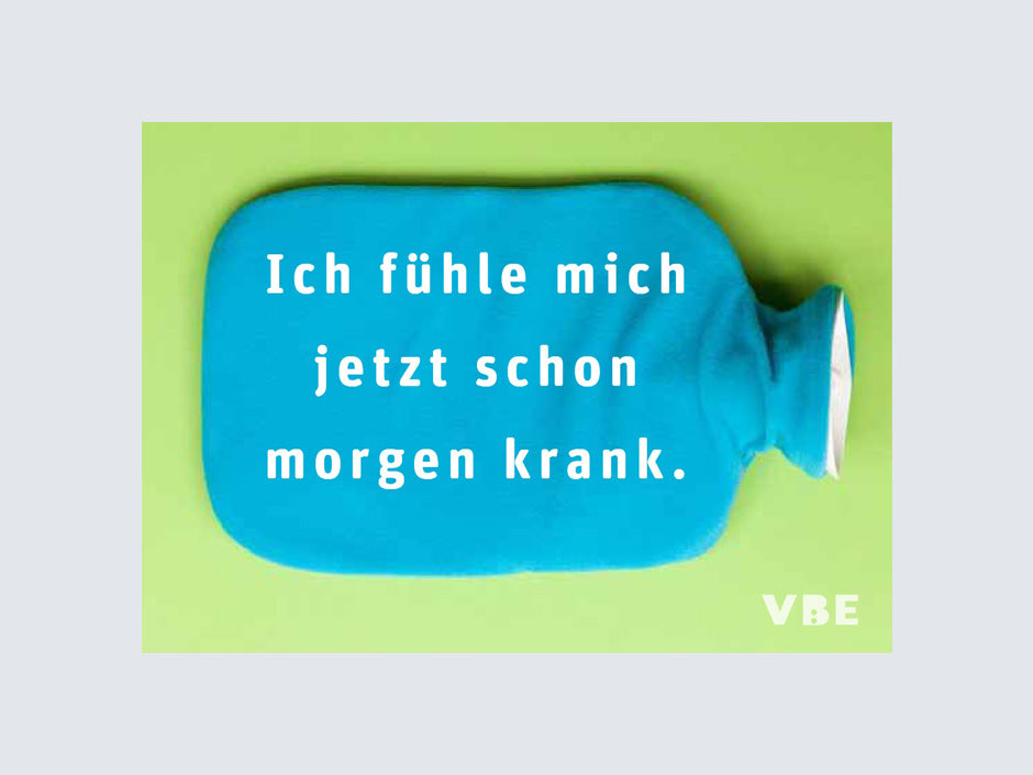 Postkarte Wärmflasche (100 Stück)