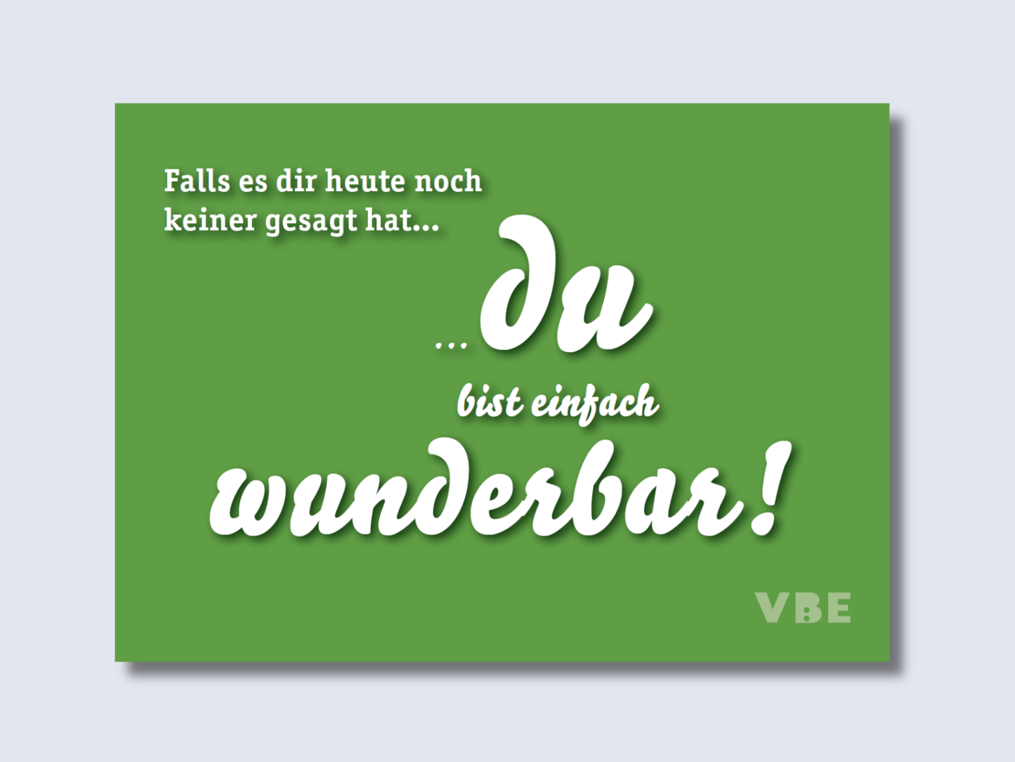 Postkarte Wunderbar (100 Stück)