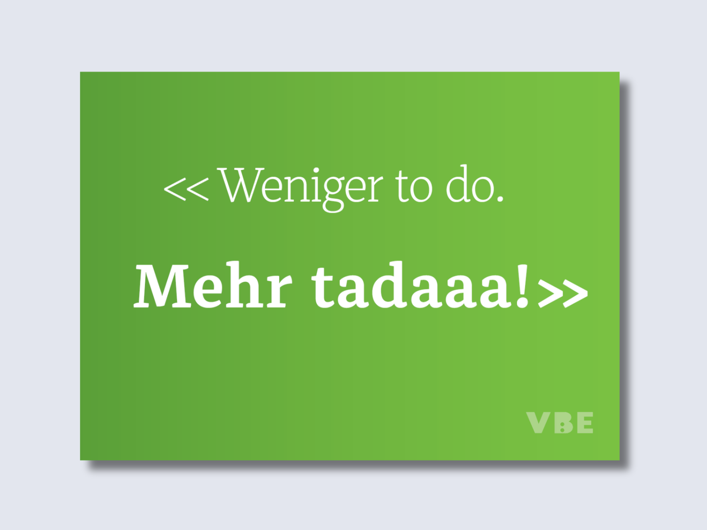 Postkarte Tadaaa (100 Stück)