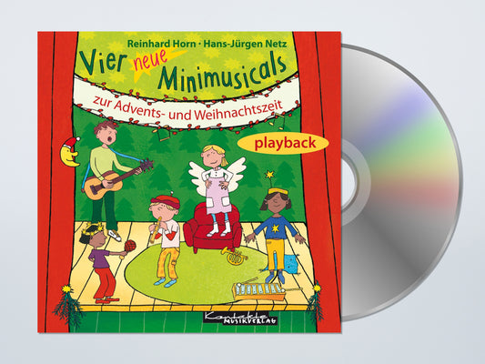 Vier neue Minimusicals zur Advents- und Weihnachtszeit (Playback-CD)