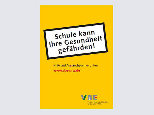 Beitrittskarte: Schule kann Ihre Gesundheit gefährden