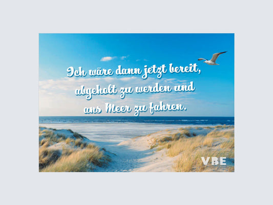 Postkarte Meer (100 Stück)